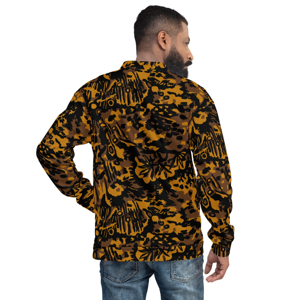 German WW2 Palmenmuster Palm Tree Autumn CAMO Unisex Bomber Jacket