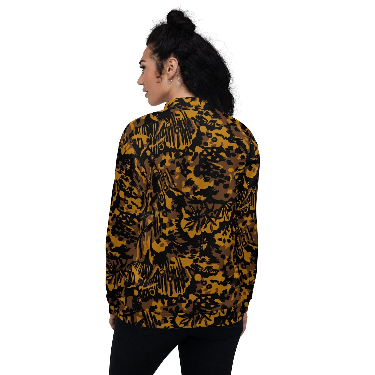 German WW2 Palmenmuster Palm Tree Autumn CAMO Unisex Bomber Jacket