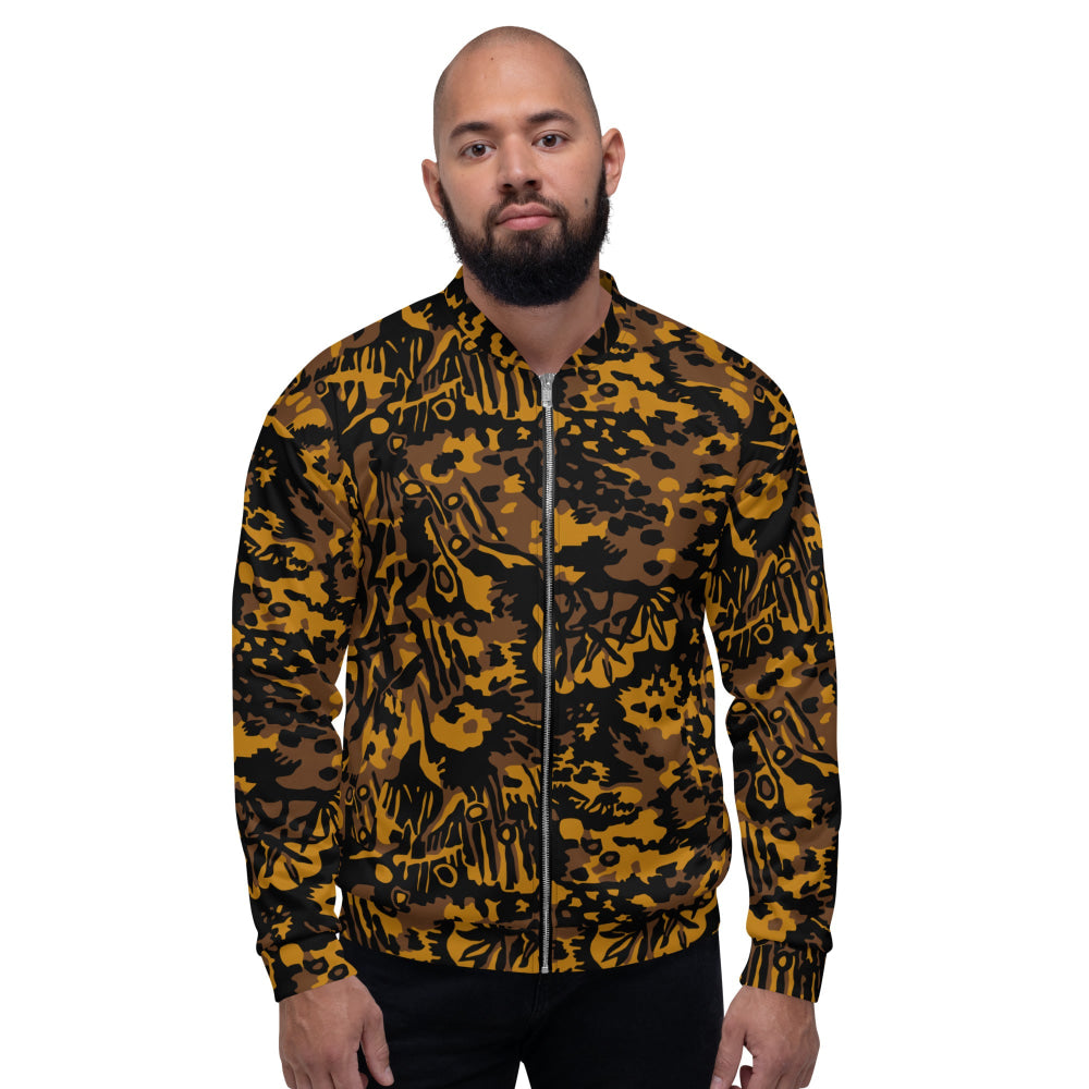 German WW2 Palmenmuster Palm Tree Autumn CAMO Unisex Bomber Jacket