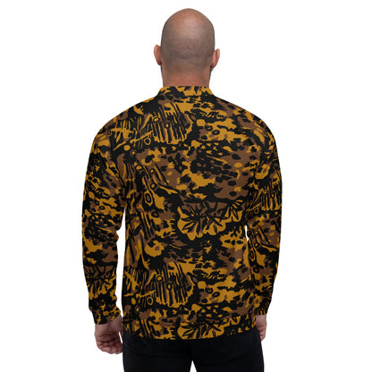 German WW2 Palmenmuster Palm Tree Autumn CAMO Unisex Bomber Jacket