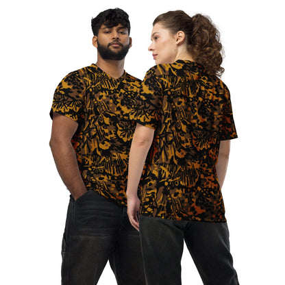 German WW2 Palmenmuster Palm Tree Autumn CAMO unisex sports jersey - 2XS - Unisex Sports Jersey