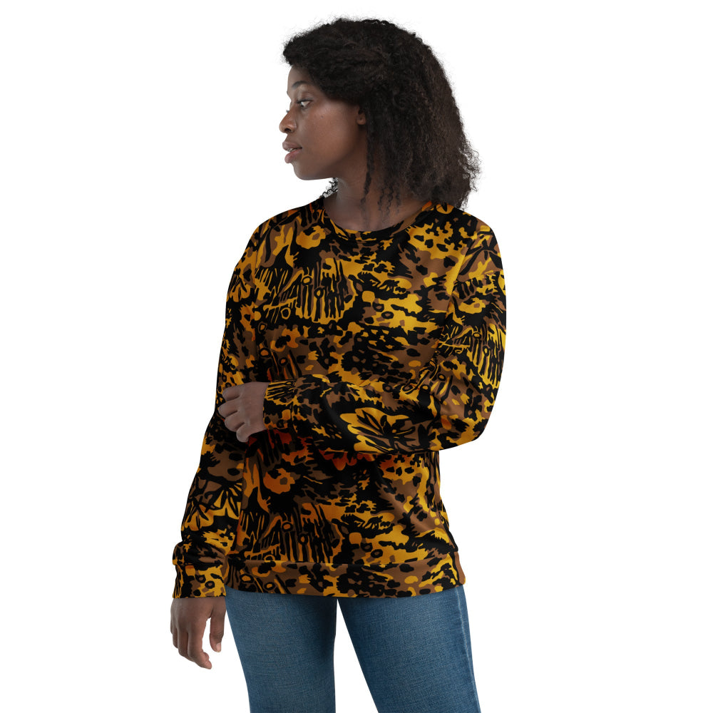 German WW2 Palmenmuster Palm Tree Autumn CAMO Unisex Sweatshirt