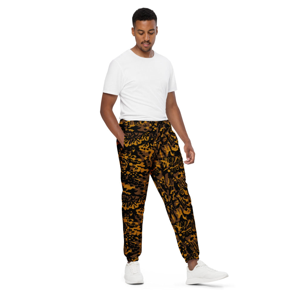 German WW2 Palmenmuster Palm Tree Autumn CAMO Unisex track pants - Track Pants