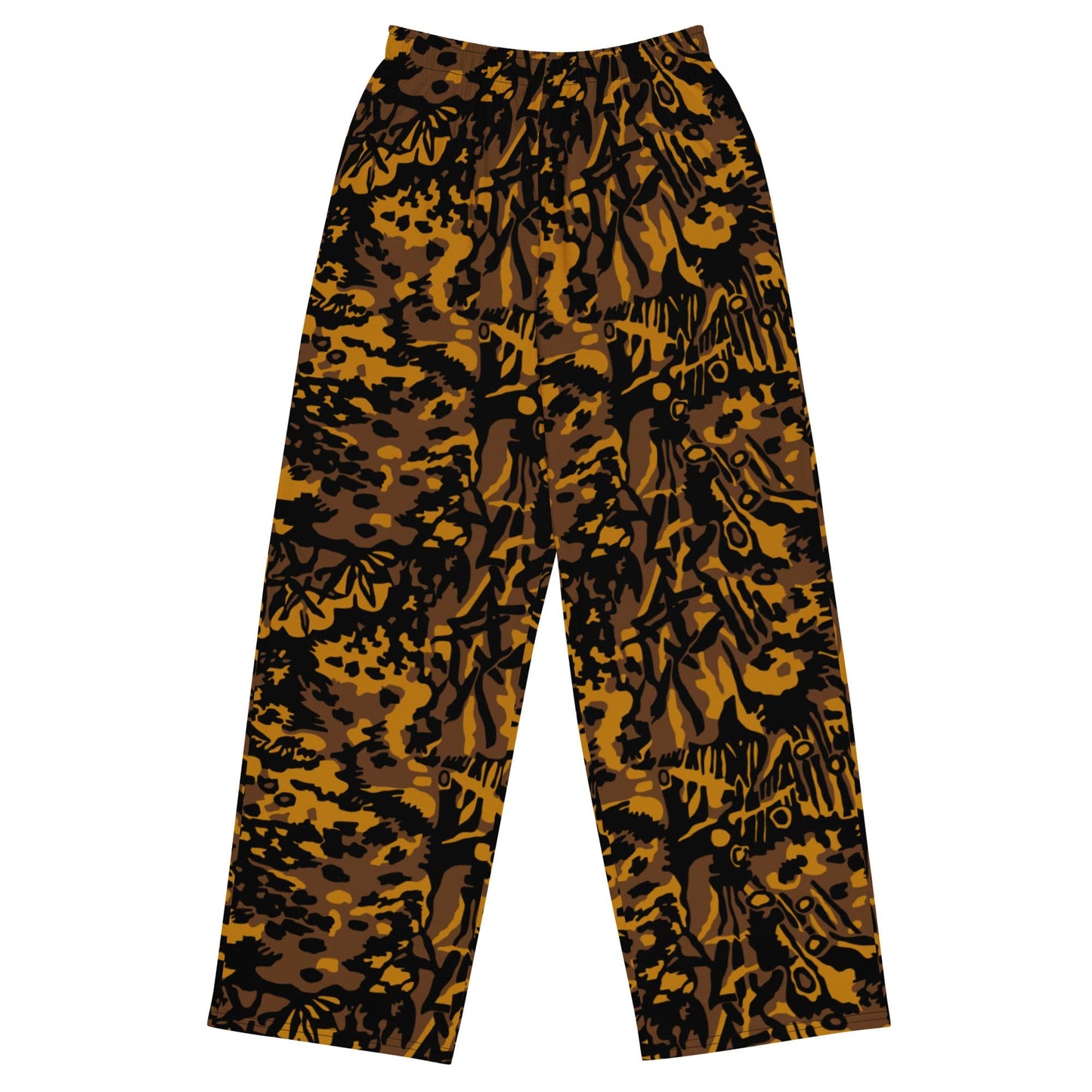 German WW2 Palmenmuster Palm Tree Autumn CAMO unisex wide-leg pants - 2XS - Unisex Wide-Leg Pants