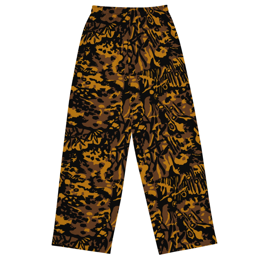 German WW2 Palmenmuster Palm Tree Autumn CAMO unisex wide-leg pants - Unisex Wide-Leg Pants