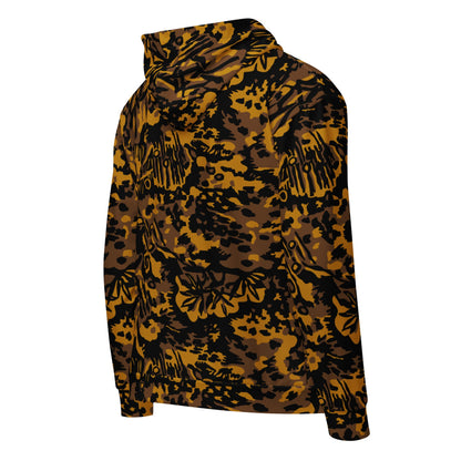 German WW2 Palmenmuster Palm Tree Autumn CAMO Unisex zip hoodie - Zip Hoodie