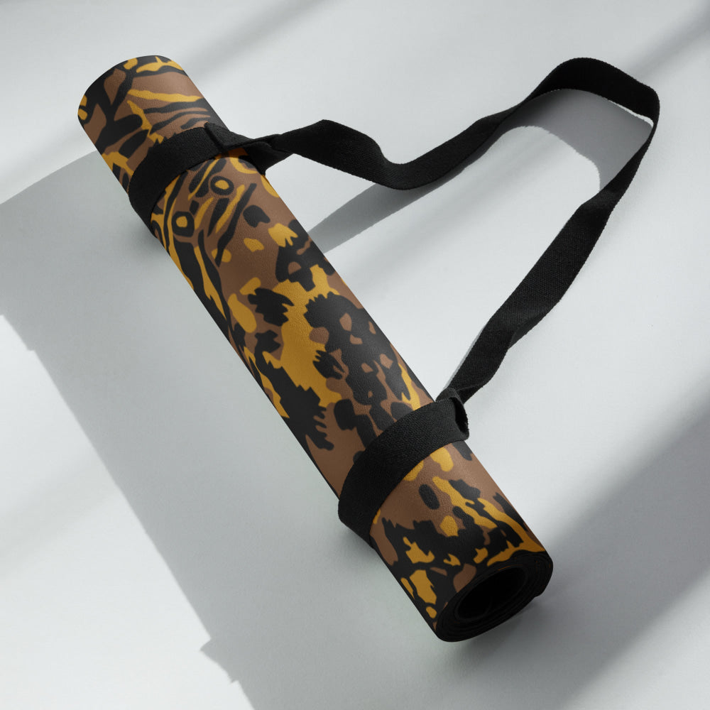 German WW2 Palmenmuster Palm Tree Autumn CAMO Yoga mat - Mat