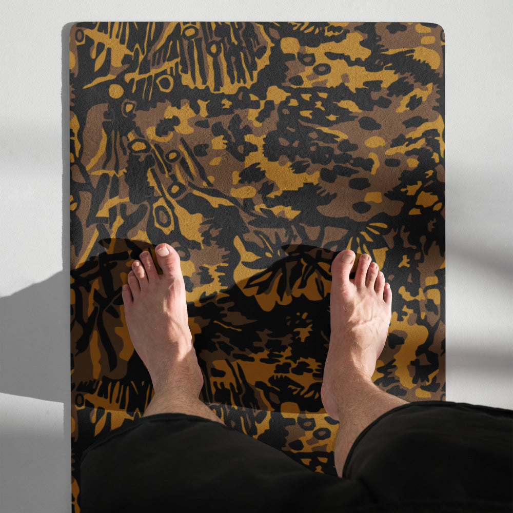 German WW2 Palmenmuster Palm Tree Autumn CAMO Yoga mat - Mat