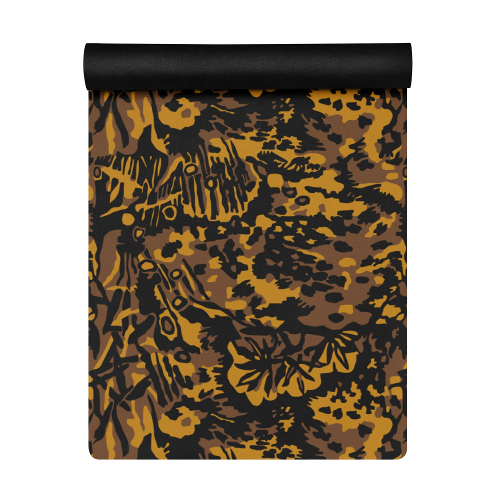 German WW2 Palmenmuster Palm Tree Autumn CAMO Yoga mat - Mat