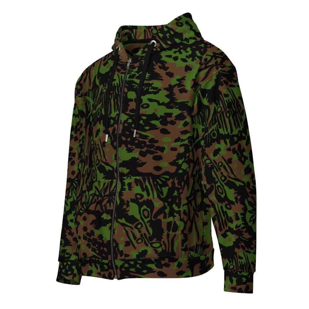 CAMO HQ - German WW2 Palmenmuster Palm Tree Spring CAMO Unisex zip hoodie