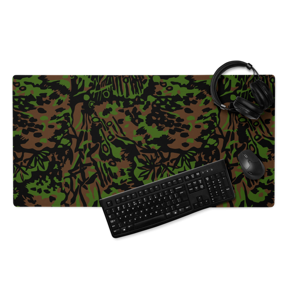 German WW2 Palmenmuster Palm Tree Spring CAMO Gaming mouse pad - 36″×18″ - Mouse Pad