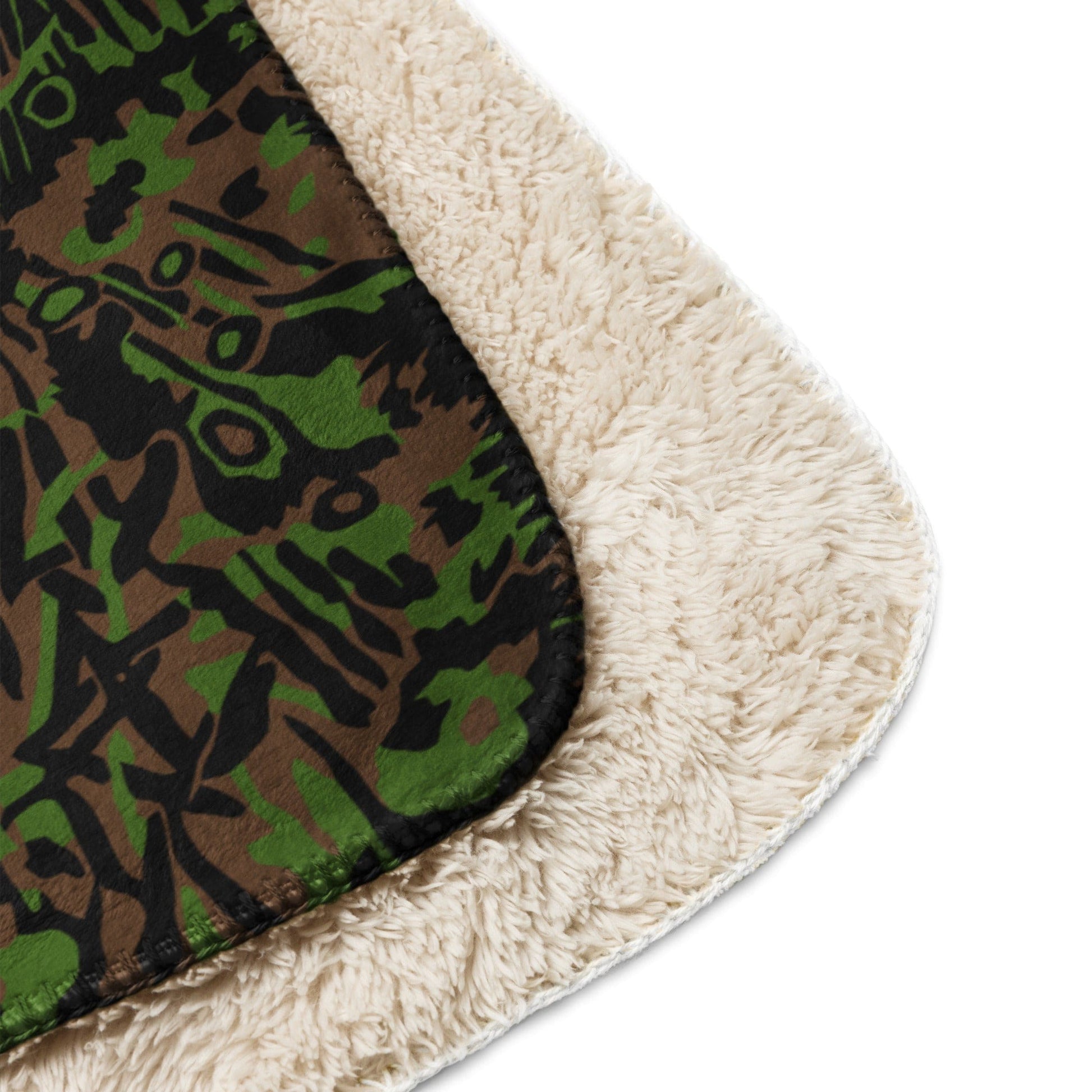 German WW2 Palmenmuster Palm Tree Spring CAMO Sherpa blanket - Blanket