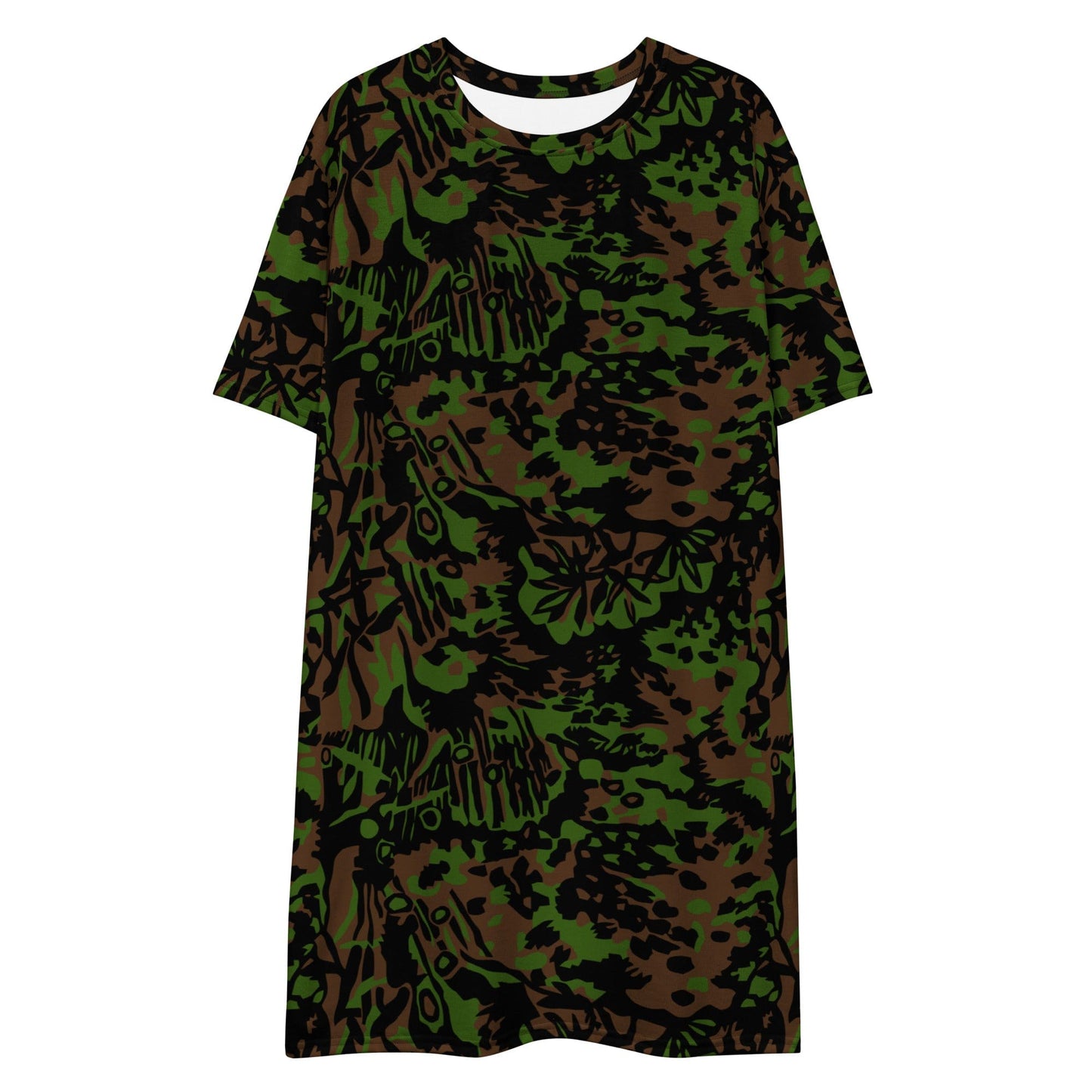 German WW2 Palmenmuster Palm Tree Spring CAMO T-shirt dress - Womens T-Shirt Dress