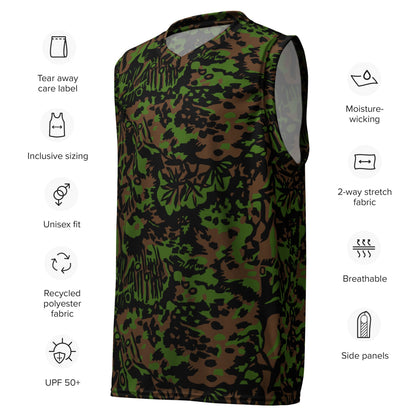 German WW2 Palmenmuster Palm Tree Spring CAMO unisex basketball jersey - Unisex Basketball Jersey