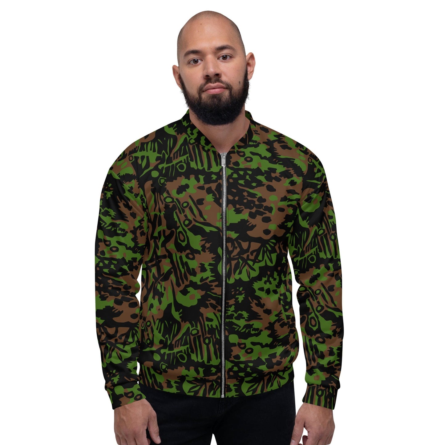 German WW2 Palmenmuster Palm Tree Spring CAMO Unisex Bomber Jacket