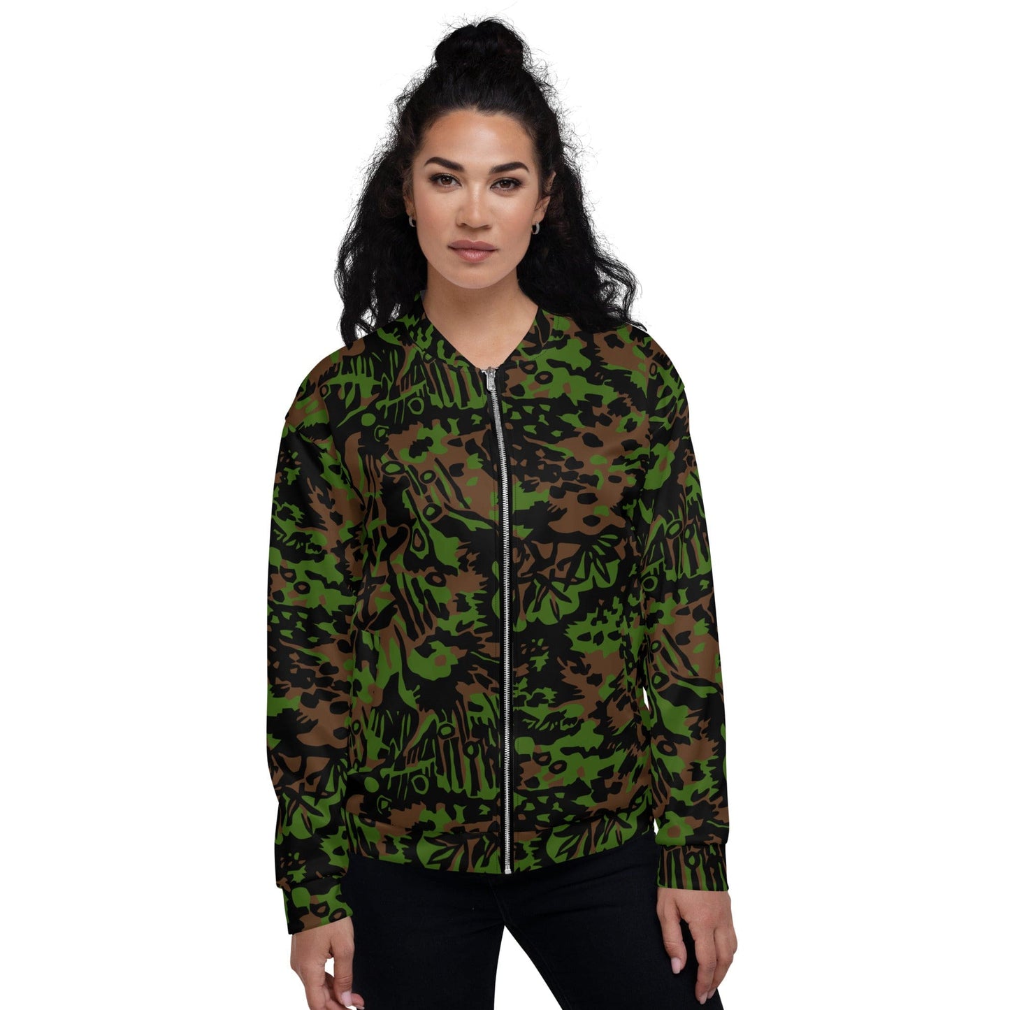 German WW2 Palmenmuster Palm Tree Spring CAMO Unisex Bomber Jacket