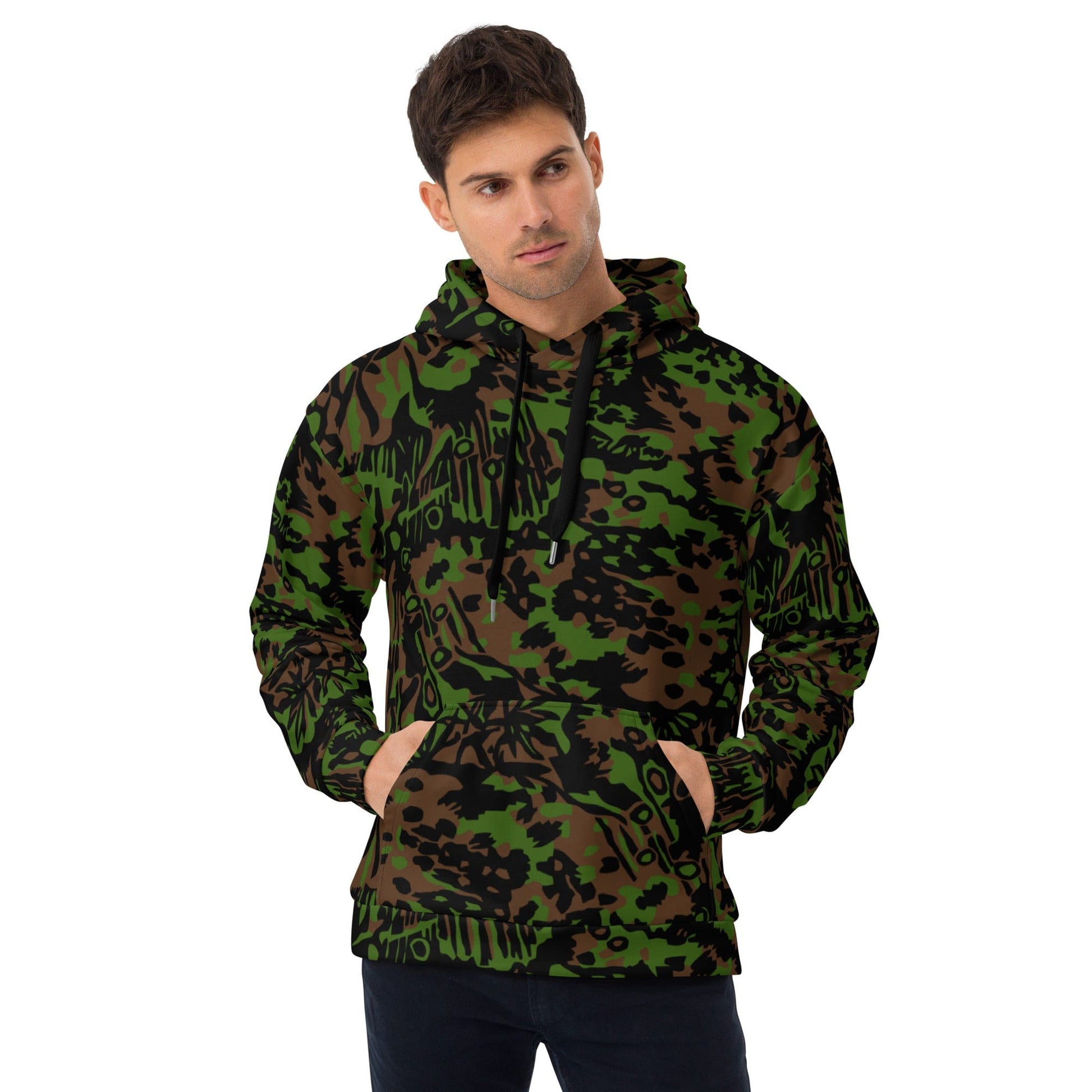 German WW2 Palmenmuster Palm Tree Spring CAMO Unisex Hoodie - 2XS