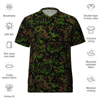 German WW2 Palmenmuster Palm Tree Spring CAMO unisex sports jersey - Unisex Sports Jersey