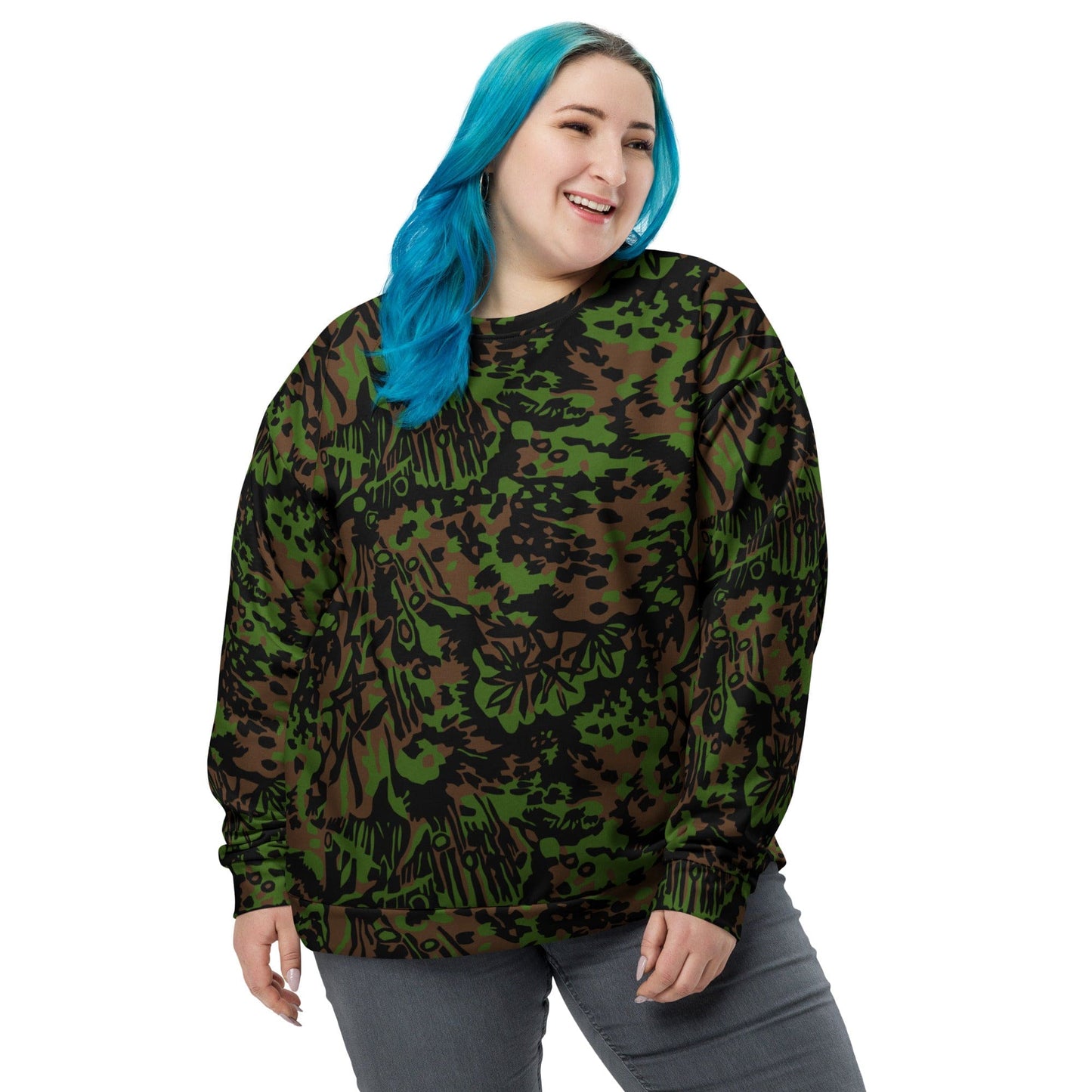 German WW2 Palmenmuster Palm Tree Spring CAMO Unisex Sweatshirt