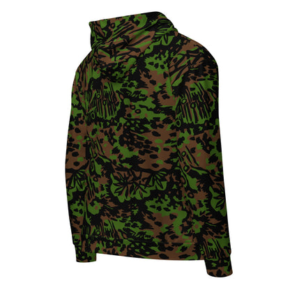 German WW2 Palmenmuster Palm Tree Spring CAMO Unisex zip hoodie - Zip Hoodie