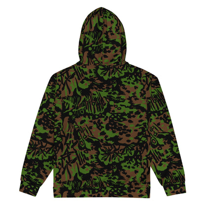 German WW2 Palmenmuster Palm Tree Spring CAMO Unisex zip hoodie - Zip Hoodie