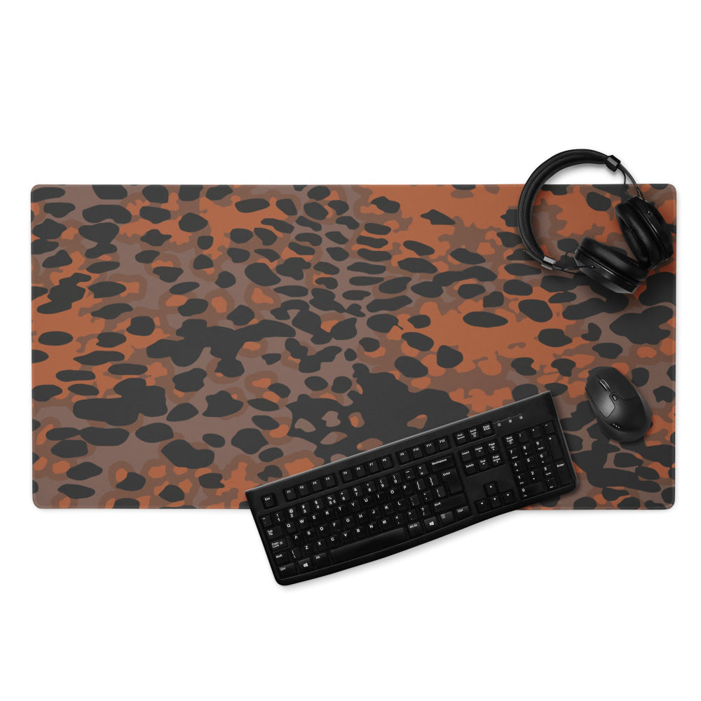 German WW2 Platanenmuster Plane Tree Autumn CAMO Gaming mouse pad - 36″×18″ - Mouse Pad