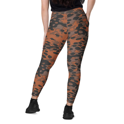 German WW2 Platanenmuster Plane Tree Autumn CAMO Leggings with pockets - Womens With Pockets