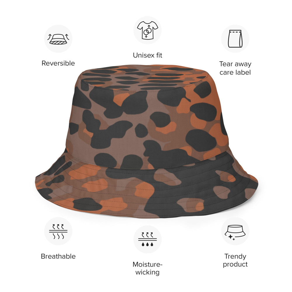 German WW2 Platanenmuster Plane Tree Autumn CAMO Reversible bucket hat - Bucket Hat