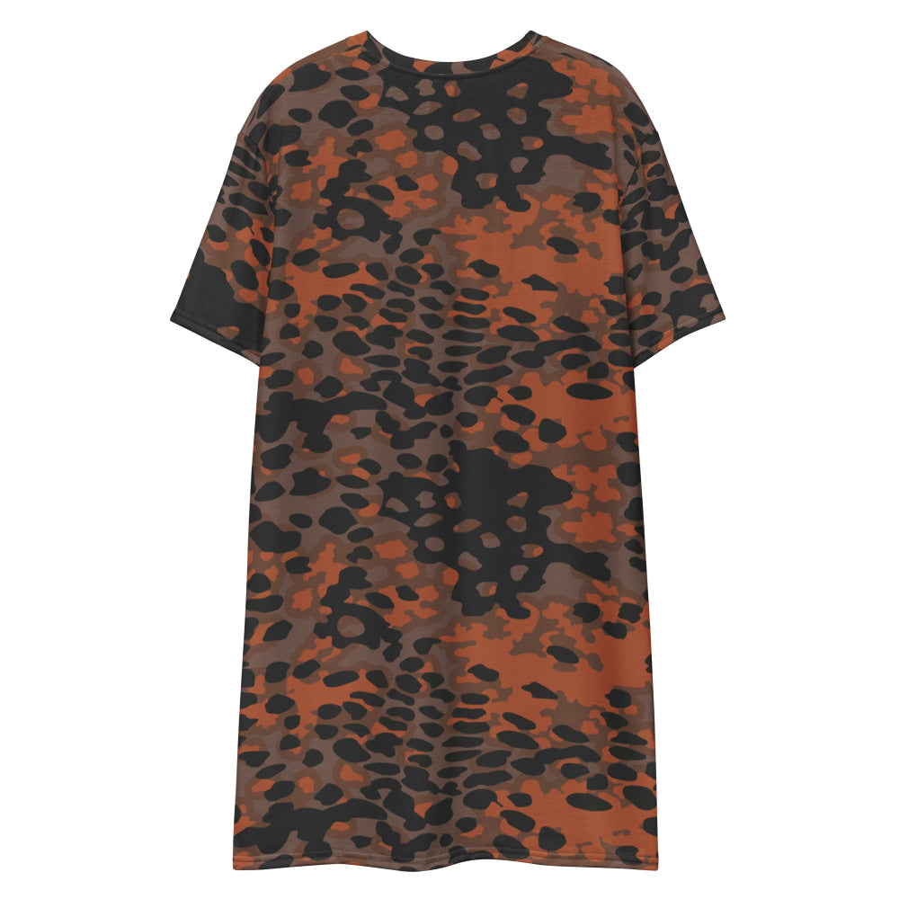 German WW2 Platanenmuster Plane Tree Autumn CAMO T-shirt dress - Womens T-Shirt Dress