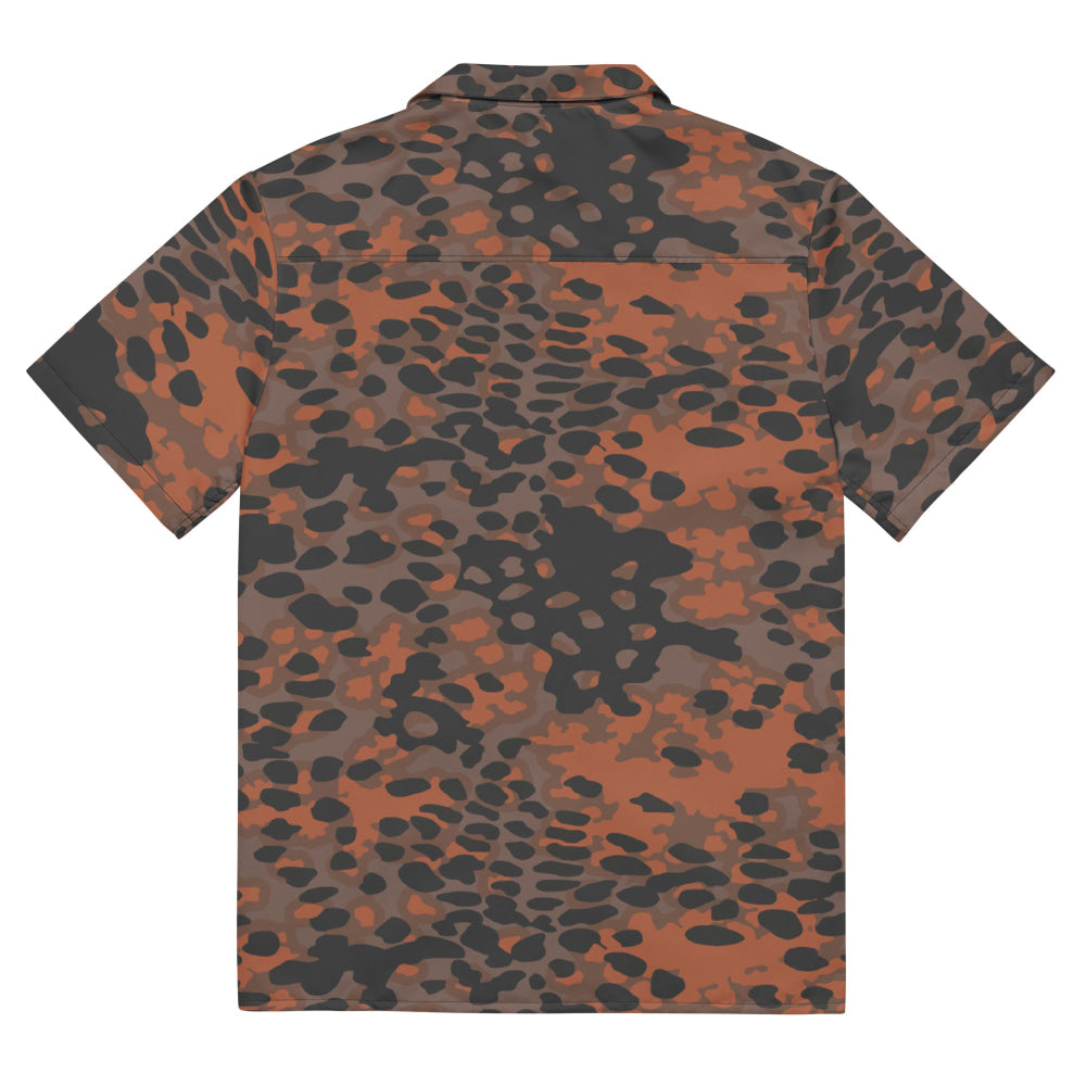 German WW2 Platanenmuster Plane Tree Autumn CAMO Unisex button shirt - Button Shirt