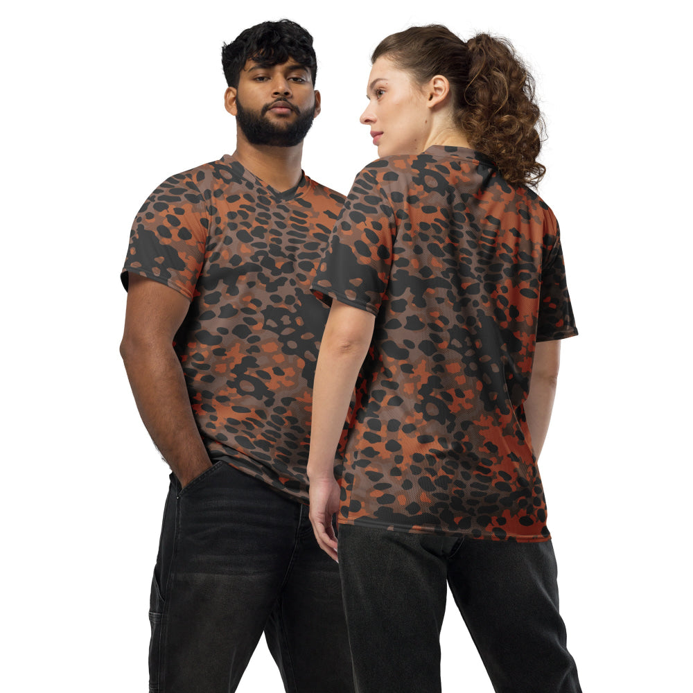 German WW2 Platanenmuster Plane Tree Autumn CAMO unisex sports jersey - 2XS - Unisex Sports Jersey