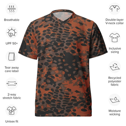 German WW2 Platanenmuster Plane Tree Autumn CAMO unisex sports jersey - Unisex Sports Jersey