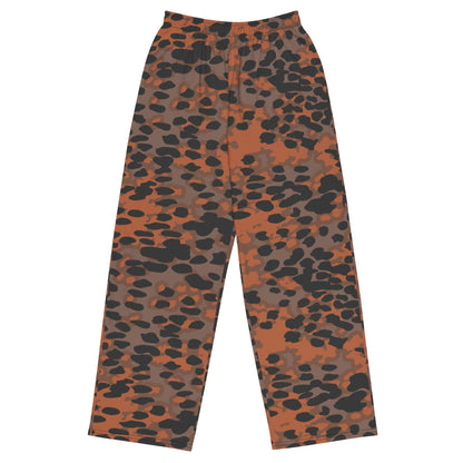 German WW2 Platanenmuster Plane Tree Autumn CAMO unisex wide-leg pants - 2XS - Unisex Wide-Leg Pants