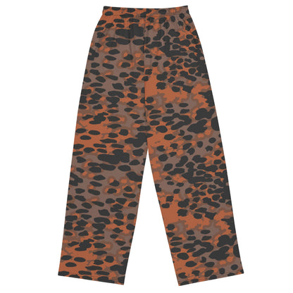 German WW2 Platanenmuster Plane Tree Autumn CAMO unisex wide-leg pants - Unisex Wide-Leg Pants