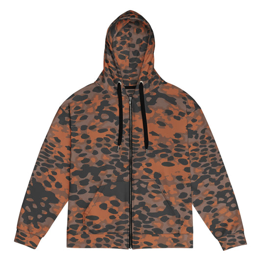 German WW2 Platanenmuster Plane Tree Autumn CAMO Unisex zip hoodie - Zip Hoodie