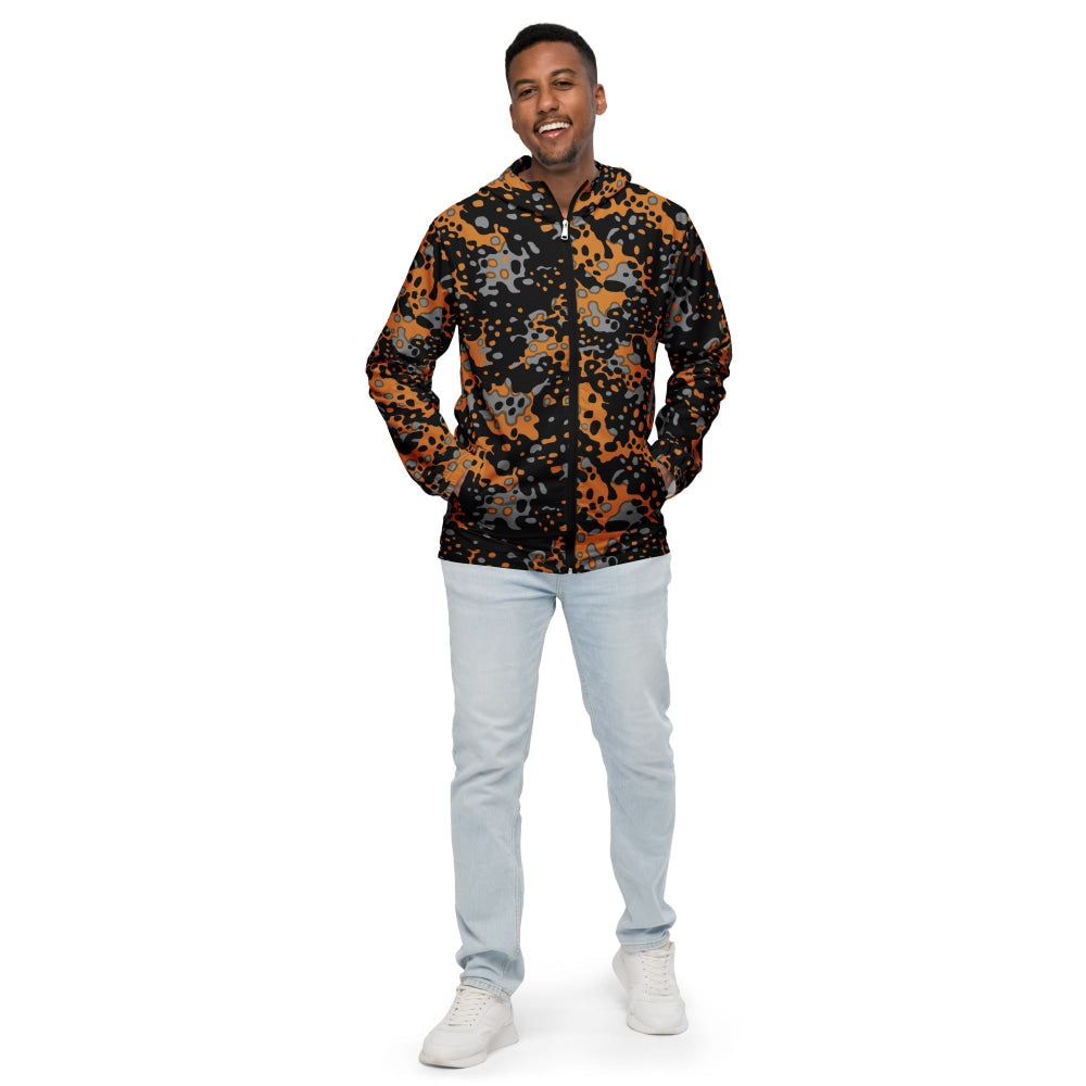 German WW2 Platanenmuster Plane Tree Bright Autumn CAMO Men’s windbreaker - Mens Windbreaker