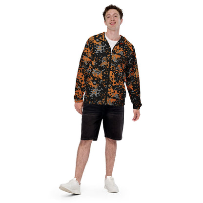 German WW2 Platanenmuster Plane Tree Bright Autumn CAMO Men’s windbreaker - Mens Windbreaker