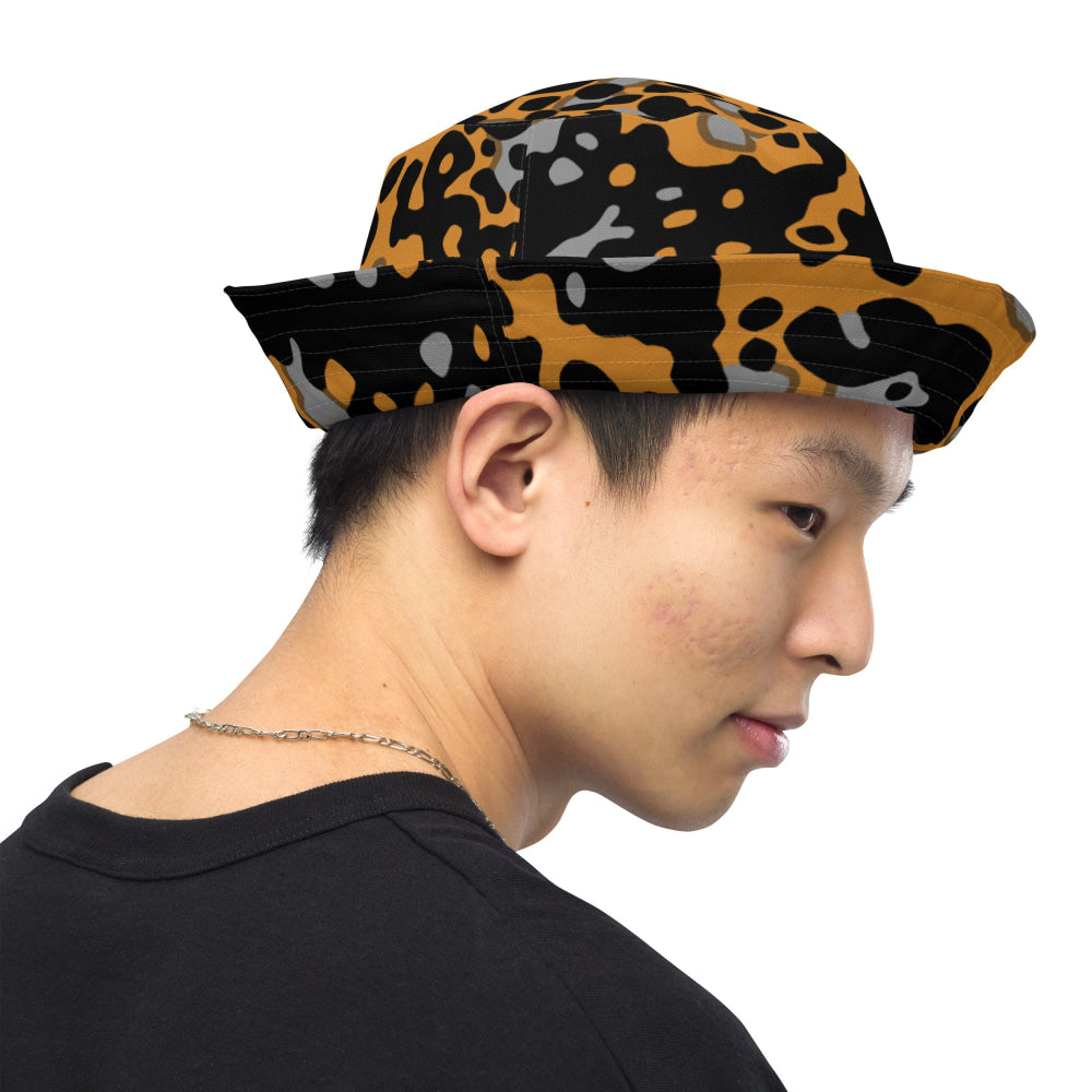 German WW2 Platanenmuster Plane Tree Bright Autumn CAMO Reversible bucket hat - Bucket Hat