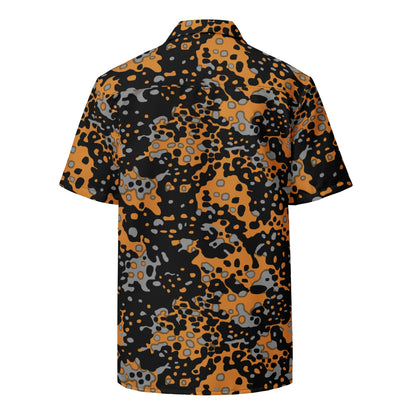 German WW2 Platanenmuster Plane Tree Bright Autumn CAMO Unisex button shirt - Button Shirt