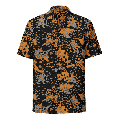 German WW2 Platanenmuster Plane Tree Bright Autumn CAMO Unisex button shirt - Button Shirt