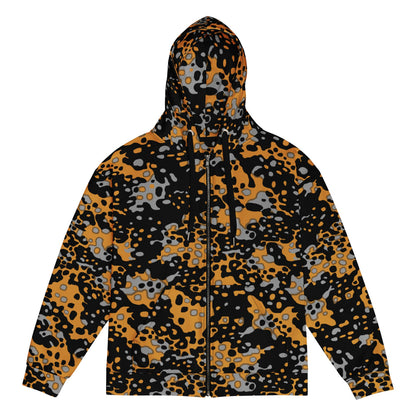 German WW2 Platanenmuster Plane Tree Bright Autumn CAMO Unisex zip hoodie - Zip Hoodie