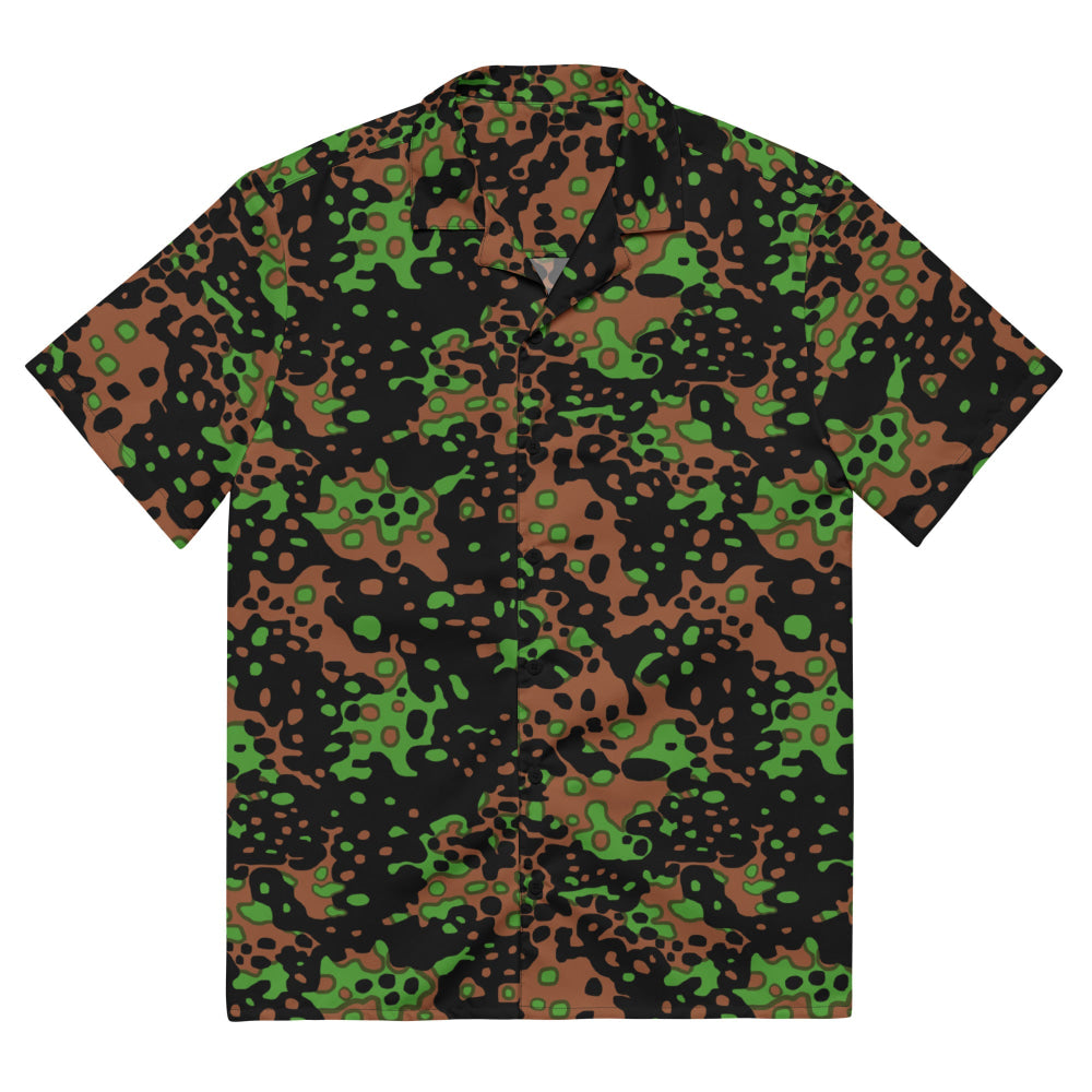 German WW2 Platanenmuster Plane Tree Bright Spring CAMO Unisex button shirt - 2XS - Button Shirt