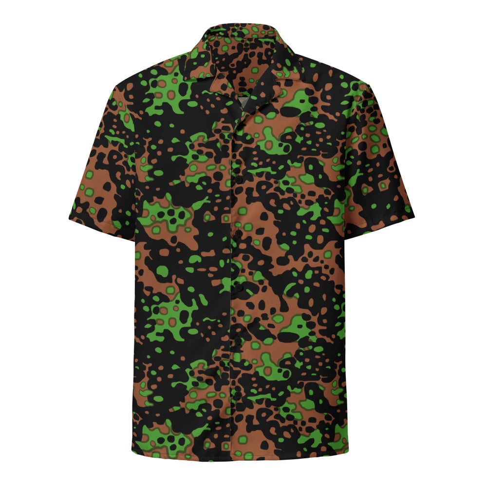 German WW2 Platanenmuster Plane Tree Bright Spring CAMO Unisex button shirt - Button Shirt