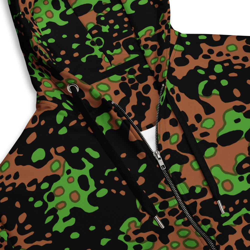 German WW2 Platanenmuster Plane Tree Bright Spring CAMO Unisex zip hoodie - Zip Hoodie