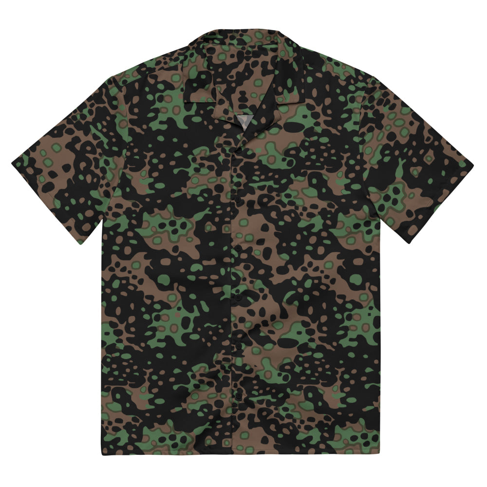 German WW2 Platanenmuster Plane Tree Pattern 5 Spring CAMO Unisex button shirt - 2XS - Button Shirt