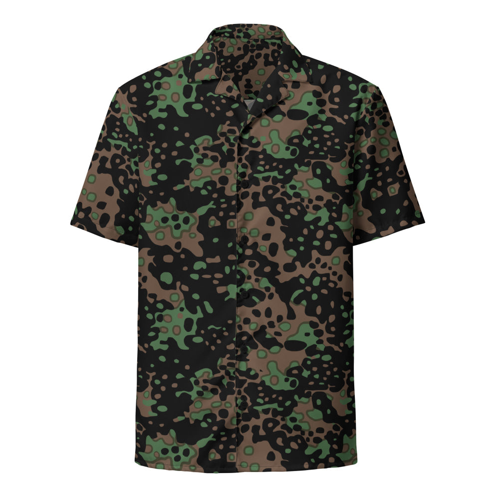 German WW2 Platanenmuster Plane Tree Pattern 5 Spring CAMO Unisex button shirt - Button Shirt