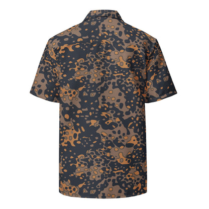 German WW2 Platanenmuster Plane Tree Pattern 6 Autumn CAMO Unisex button shirt - Button Shirt