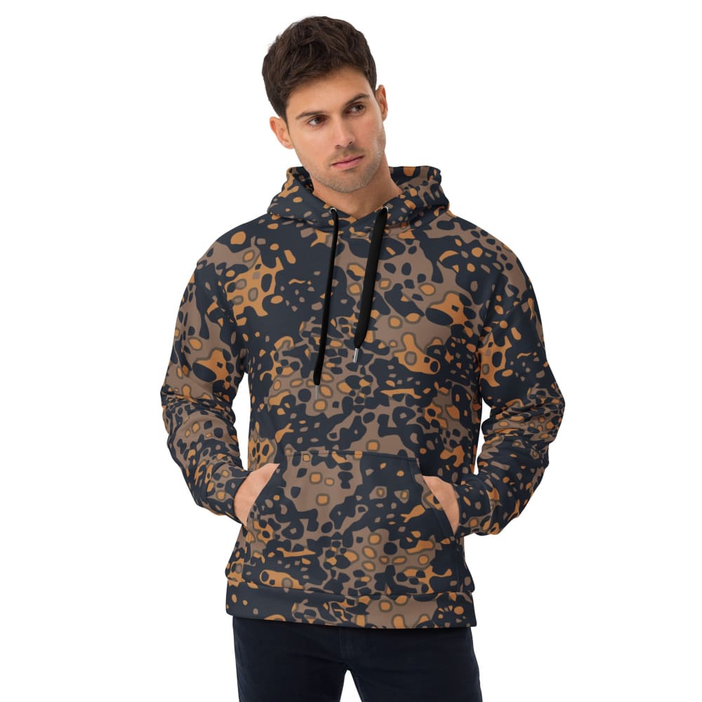 German WW2 Platanenmuster Plane Tree Pattern 6 Autumn CAMO Unisex Hoodie - 2XS