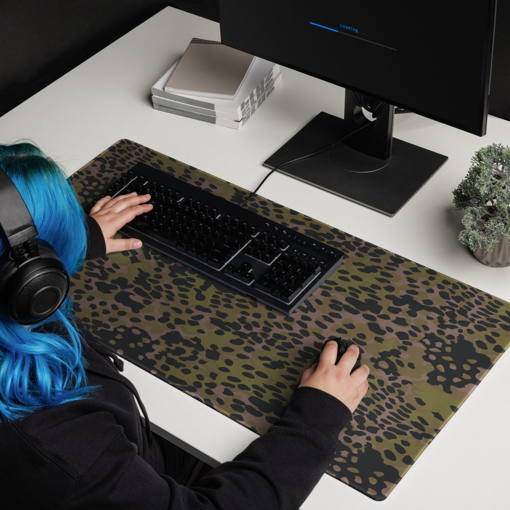 German WW2 Platanenmuster Plane Tree Summer CAMO Gaming mouse pad - 36″×18″ - Mouse Pad