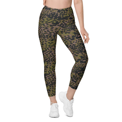 German WW2 Platanenmuster Plane Tree Summer CAMO Leggings with pockets - Womens With Pockets